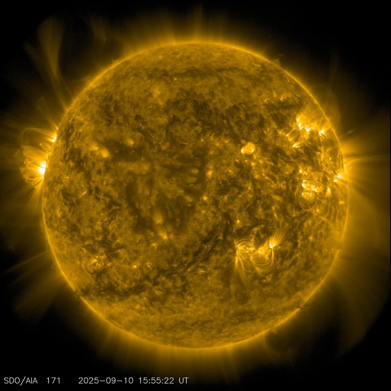 The Sun observed by NASA's Solar Dynamics Observatory